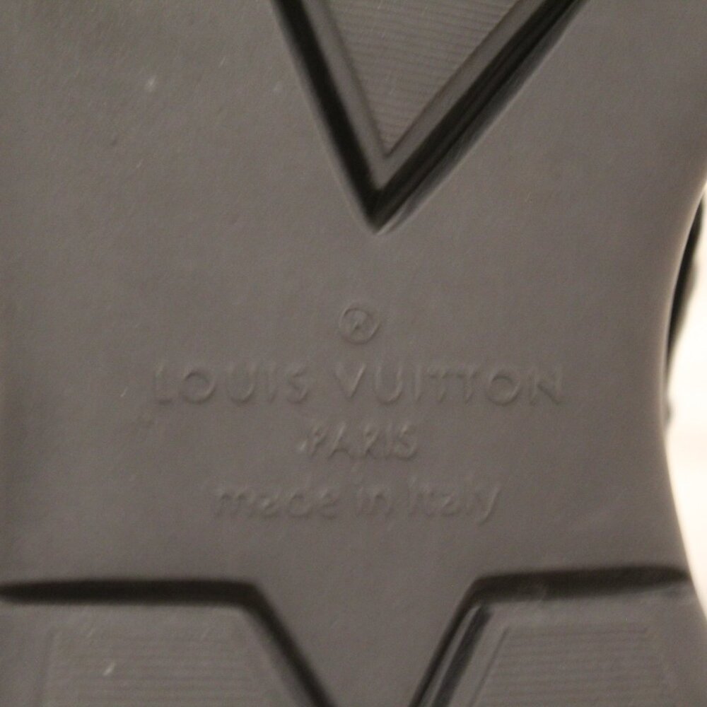 Louis Vuitton Fastlane Monogram Sneakers Black Denim LV size 8.5 - Picture 6 of 12
